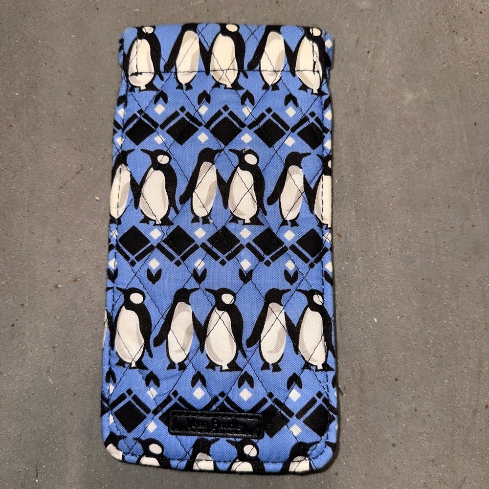 Blue Penguin Patterned Pouch (Vera Bradley)